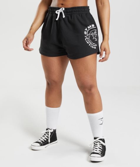 Women's Gymshark Legacy Shorts Black | NZ 4MTRAL